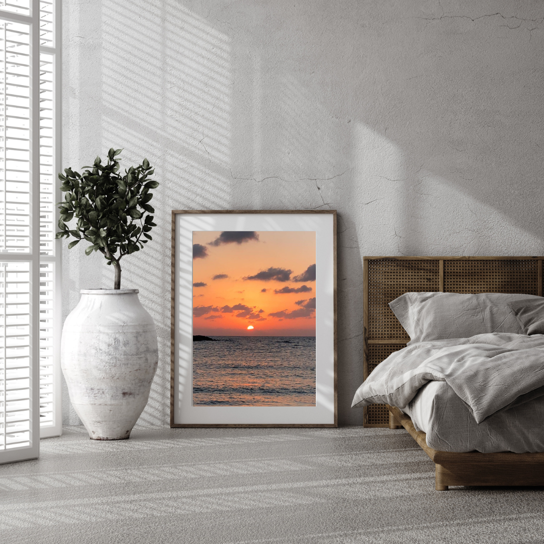 Biarritz sunset - Tirage photo
