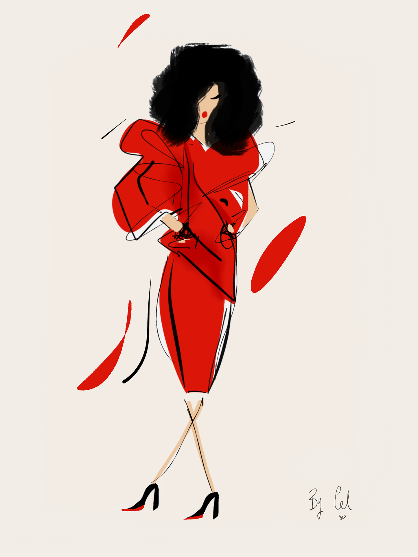 Babeth - L'envoutante red girl